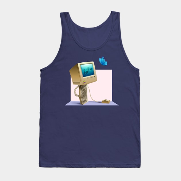 Hello, Mac. Tank Top by iwantnoodle